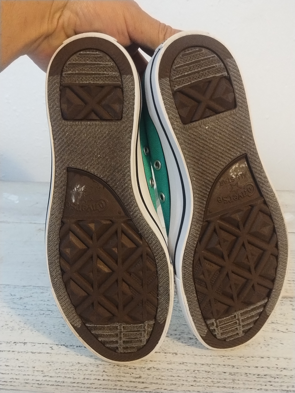 Vintage Converse Unisex CT All Star 155737F Teal Green Sneakers w 7/ mens 5 - Picture 13 of 14